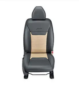 Seat Cover Black With Beige Horizontal Stitch